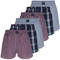 Almonu Boxershorts 6er Pack Web (Spar-Set, 6-St) Boxershorts - Baumwolle - mit Eingriff - Atmungsaktiv