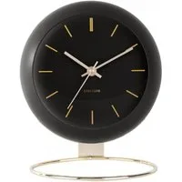 Karlsson Uhr Tischuhr Globe Black (24,5cm)