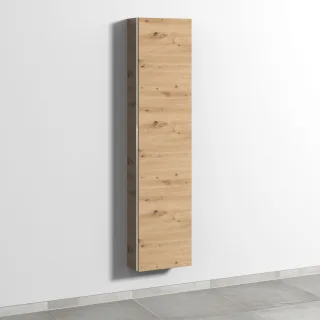 Sanipa 3way Hochschrank mit 1 Tür, Eiche Natural-Touch BR16585