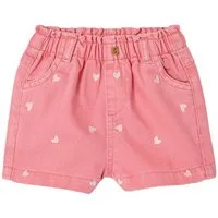 vertbaudet Shorts Baby Shorts mit Herz-Stickerei