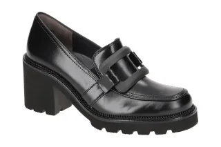 Paul Green 3795-012 Damen Pumps Schwarz Kalbleder Echtleder Blockabsatz 5,5cm