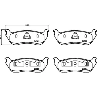 Hella Bremsbel?ge hinten Ford Explorer
