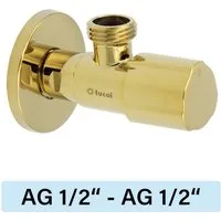 TUCAI Eckventil Eckventil Tucai TMM C850 Premium AG/AG 1/2"-1/2" gold