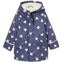 vertbaudet Regenjacke Mädchen Regenjacke mit Kapuze & Teddyfleece-Futter Teddyfleece-Futter