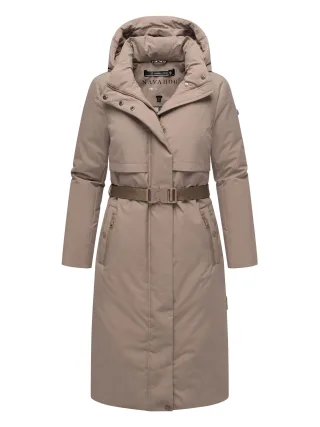 Navahoo Damen Winterparka WALDBUMMLER – wetterfest & stilvoll mit Taillengürtel