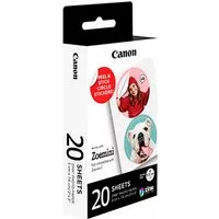 Canon Fotopapier ZINK™ Fotopapier mit vorgestanzten runden Stickern ZP-2030-2C-20