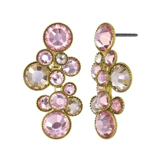 konplott - Ohrstecker - Water Cascade pink