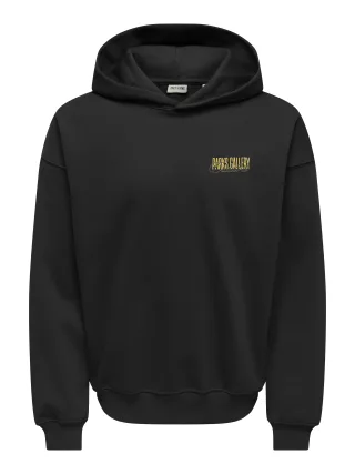 ONLY&SONS - ONSPARKS GALLERY RLX SWEAT HOODIE NOOS Black - Gr. - L