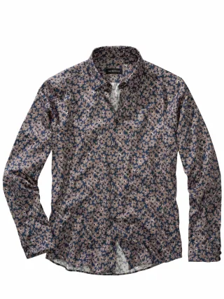 Mey & Edlich Herren Event-Hemd Blau 100 % Baumwolle