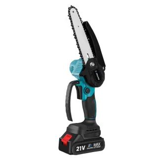 Drillpro Brushless 21V 6-Inch Electric Saw Chainsaw for Efficient Cutting Comfortable Anti-Skid Design Efficient Heat Di