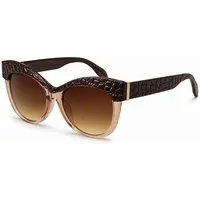 COLLEZIONE ALESSANDRO Sonnenbrille Kroko mit Krokobesatz