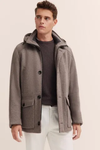 Bugatti Herren Stehkragenjacke mit Steppnähten