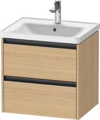 Duravit Ketho.2 Waschtischunterbau wandhängend Natur Eiche Matt 584x455x549 mm - K25281030300000 K25281030300000