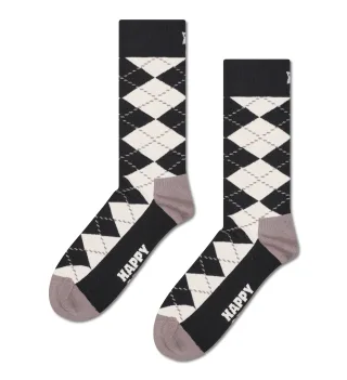 happy socks - Argyle Sock Schwarz - Gr. - 43.5