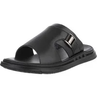 Coolwalk Eleganter Herrenschuh aus Leder mit Schnalle für Freizeit Sandale (89543918) Flach Sandalen in Schwarz
