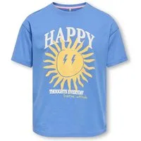 KIDS ONLY T-Shirt KOGROSITA LIFE S/S LOOSE PRINT TOP JRS mit gute Laune-Motiven