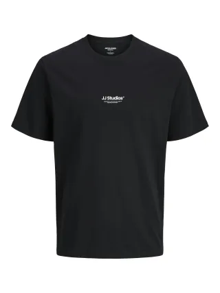 JACK&JONES - JJESOHO TEE SS CREW NECK NOOS PLS Black