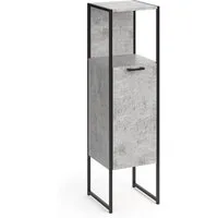 Vicco Midischrank Fyrk, Beton/Schwarz, 33 x 120.4 cm (1-St)