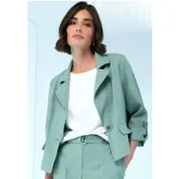 bianca Jackenblazer LOUISA in Leinenoptik in Trendfarbe 'jade'