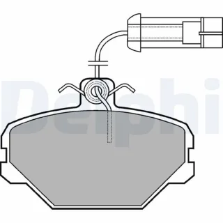 Delphi Bremsbel?ge vorne Alfa Romeo Fiat Lancia LP566