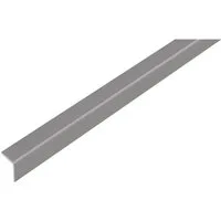 Alberts Profil Alberts 432928 Winkelprofil, selbstklebend, Kunststoff, grau metallic, Alberts PVC-U Winkelprofil Kantenschutz L-Profil selbstklebend 1000 x