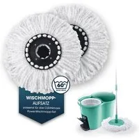 CLEANmaxx Wischmopp Power-Wischmopp - Ersatzmopp, 2er-Set