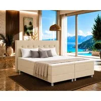 Best for Home Boxbett Neo Sawana Komfortable Bonellfederkernmatratze mit 5 cm Topper (Komplettbett, 4-St., 90x200 120x200 140x200 160x200 180x200 200x200), 7-Zonen-Bonnellfederkernmatratze, ergonomischer Schlafkomfort