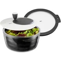 GEFU Salatbox Salatschleuder ROTARE + Frischhaltedeckel, 4 L