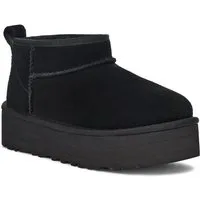 UGG UNISEX, KIDS' CLASSIC ULTRA MINI PLATFORM Schlupfboots, Plateaustiefel, Boots, Winterboots mit Logo-Aufnäher an der Ferse