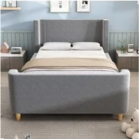 BlingBin Einzelbett (1-tlg., Kinderbett Polsterbett 90 x 200 cm mit kosmischem Muster), Für Jungen & Mädchen, Samt (Ohne Matratze)