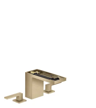 Hansgrohe 3-Loch Waschtischarmatur 110 Axor MyEdition ohne Platte, brushed bronze, 47072140 47072140