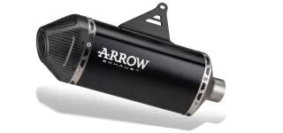 Sport Auspuff Arrow Explorer BLACK Carbonkappe Kawasaki KLE 500 Bj.2026 EURO5+ /eintragungsfrei +ABE