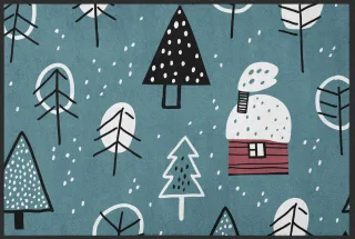 Fussmatte Winter 10264 | Größe: 60 cm x 45 cm