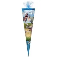 Verpackungsmittel GmbH Markneukirchen Schultüte Schultüte / Zuckertüte / 85cm / eckig / "Dinotopia"