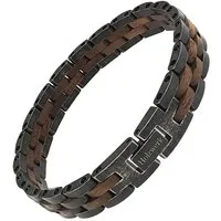 Holzwerk Edelstahlarmband Designer Holz Armband, Armkette Gliederarmband, inklusive Armbandkürzer, Holz Unikate, ideal auch als Geschenk