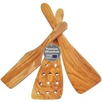 Topanbieter999 Kochbesteck-Set, Hochwertiges Olivenholz, Made in EU