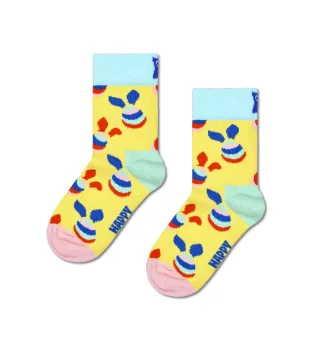 happy socks - What Came First Kids Sock Gelb