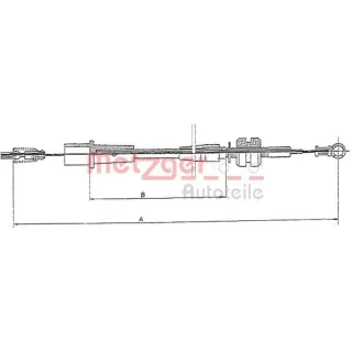Metzger Gaszug Opel Astra F