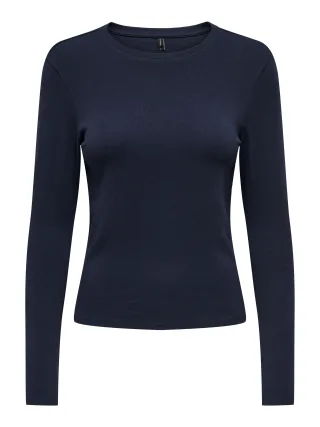 ONLY - ONLRILEY O-NECK L/S TOP JRS NOOS night sky - Gr. - S