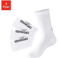 Copenhagen Studios Tennissocken (Packung, 3-Paar) mit großem Schriftzug