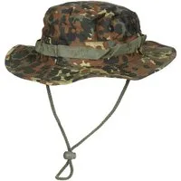 MFH Outdoorhut US GI Buschhut, mit Kinnband, GI Boonie, Rip Stop, flecktarn