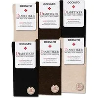 OCCULTO Basicsocken Socken Herren ohne Naht ohne Gummibund 6er Pack (Modell: Oliver) (6-Paar)