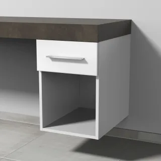 Sanipa Anbau-/Solitärschrank 2morrow (G2351) 510x350x520 Weiß-Glanz, G235178 G235178