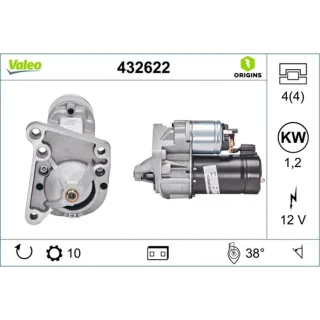 Valeo Anlasser 1,2 kW Renault Volvo 432622