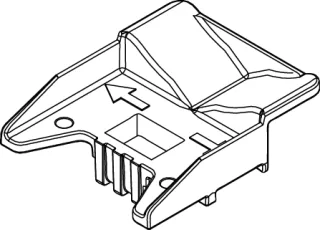 Tece -Ersatzteil Niederhalter für Base-Spülkasten, 9820472 9820472