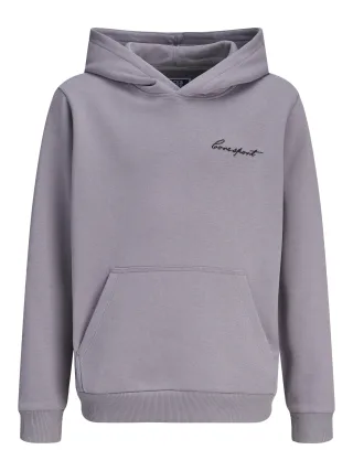 JACK&JONES - JCODUST SCRIPT SWEAT HOOD SA26 JNR Purple Ash - Gr. - 140