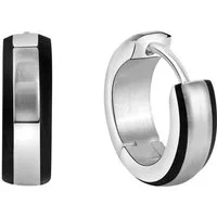 Zeeme Paar Creolen Edelstahl glanz/matt Ø 13 mm