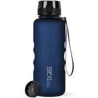 720°DGREE Trinkflasche Trinkflasche uberBottle softTouch mit Sieb sapphire blue 1,5l