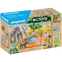 Playmobil® Spritztour zum Wasserloch (71294), Wiltopia Konstruktions-Spielset, (35 St), teilweise aus recyceltem Material, Made in Europe