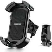 ROCKBROS Handy-Halterung Universal Lenker 2 Haltepunkte, (bis 6,8 Zoll, Smartphone Lenker Fahrrad Halterung Handy Halter für Motorrad)